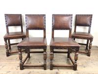 Set of 4 Early 20th Century Leather Dining Chairs (3 of 10) Set of 4 Early 20th Century Leather Dining Chairs (3 of 10)