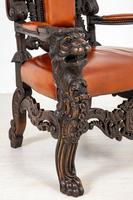 Superb Pair of Oak Throne Chairs (6 of 14) Superb Pair of Oak Throne Chairs (6 of 14)