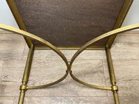 French Brass Square Leather Top Coffee Table (27 of 28) French Brass Square Leather Top Coffee Table (27 of 28)
