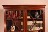Georgian Glassed Bookcase in Mahogany & Inlays - 18th Century English (6 of 14) Georgian Glassed Bookcase in Mahogany & Inlays - 18th Century English (6 of 14)