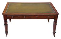 Victorian 19th Century Mahogany Partners' Writing Desk Table (8 of 8) Victorian 19th Century Mahogany Partners' Writing Desk Table (8 of 8)
