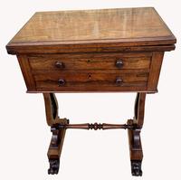 Lovely William IV Rosewood Card & Work Table (9 of 9) Lovely William IV Rosewood Card & Work Table (9 of 9)
