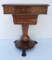 Rare 19th Century Marquetry Inlaid Irish Killarney Work Box or Table (3 of 13) Rare 19th Century Marquetry Inlaid Irish Killarney Work Box or Table (3 of 13)