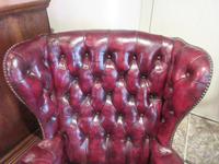Antique Leather Chesterfield Wing Armchair (6 of 7) Antique Leather Chesterfield Wing Armchair (6 of 7)