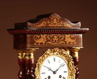 Original Antique Inlaid French Portico Clock c.1870 (3 of 8) Original Antique Inlaid French Portico Clock c.1870 (3 of 8)