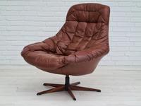 H.W.Klein, Danish swivel armchair, 70s, leather, original upholstery, very good condition (11 of 19) H.W.Klein, Danish swivel armchair, 70s, leather, original upholstery, very good condition (11 of 19)