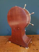 Antique Mahogany Ship's Wheel 8 Day Mantel Clock (3 of 5) Antique Mahogany Ship's Wheel 8 Day Mantel Clock (3 of 5)