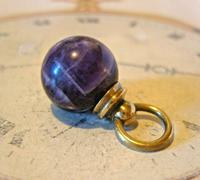 Victorian Pocket Watch Chain Fob 1890s Antique Large Brass & Amethyst Ball Fob (2 of 8) Victorian Pocket Watch Chain Fob 1890s Antique Large Brass & Amethyst Ball Fob (2 of 8)