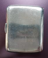 Sterling Silver Cigarette Case Engraved REB Monogram to Front (2 of 4) Sterling Silver Cigarette Case Engraved REB Monogram to Front (2 of 4)