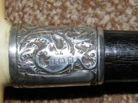 Hallmarked 1912 Silver Walking Stick / Dress Cane With Vacant Cartouche (9 of 12) Hallmarked 1912 Silver Walking Stick / Dress Cane With Vacant Cartouche (9 of 12)