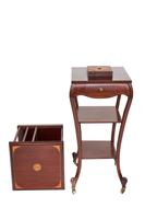 Edwardian Inlaid Mahogany Revolving Bookcase on Stand (7 of 7) Edwardian Inlaid Mahogany Revolving Bookcase on Stand (7 of 7)