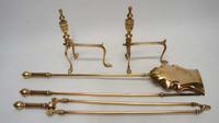 Three piece Victorian 27" Brass Fire Irons or Companion se plus Andirons (13 of 15) Three piece Victorian 27" Brass Fire Irons or Companion se plus Andirons (13 of 15)