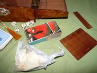Solid Figured Oak Games Box + Accessories c.1890 (11 of 18) Solid Figured Oak Games Box + Accessories c.1890 (11 of 18)