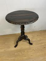 Late C18th Rare Carved Oak Tripod Table