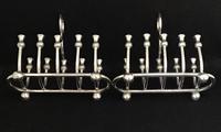 Pair of Edwardian Silver Plated Scottish Thistle Decorated 5 Bar Toast / Letter Racks (2 of 7) Pair of Edwardian Silver Plated Scottish Thistle Decorated 5 Bar Toast / Letter Racks (2 of 7)