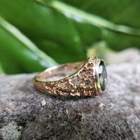 Vintage 9ct Yellow Gold Green Synthetic Spinel Dress Ring, Imitation Tourmaline (6 of 10) Vintage 9ct Yellow Gold Green Synthetic Spinel Dress Ring, Imitation Tourmaline (6 of 10)