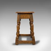 Small Antique Joint Stool, Oak, Seat, Side Table, Jacobean Revival, Victorian (10 of 11) Small Antique Joint Stool, Oak, Seat, Side Table, Jacobean Revival, Victorian (10 of 11)