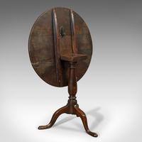 Antique Circular Table, English, Oak, Folding, Side, Occasional, Georgian, 1780 (6 of 9) Antique Circular Table, English, Oak, Folding, Side, Occasional, Georgian, 1780 (6 of 9)