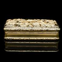 Georgian Solid Silver Gilt Snuff Box With Spectacular Fox Hunting Scene - Edward Smith 1832 (9 of 22) Georgian Solid Silver Gilt Snuff Box With Spectacular Fox Hunting Scene - Edward Smith 1832 (9 of 22)