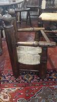 Primitive French Child’s Elbow Chair, Sea Grass Seat. Some restoration (3 of 3) Primitive French Child’s Elbow Chair, Sea Grass Seat. Some restoration (3 of 3)