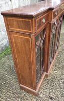 Wonderful Edwardian Inlaid Mahogany Four Door Breakfront Bookcase by Maple & co (14 of 14) Wonderful Edwardian Inlaid Mahogany Four Door Breakfront Bookcase by Maple & co (14 of 14)