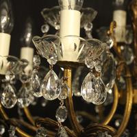 Italian Gilded 12 Light Double Tiered Antique Chandelier (5 of 10) Italian Gilded 12 Light Double Tiered Antique Chandelier (5 of 10)