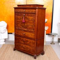 Biedermeier Secretaire Bureau Danish 19th Century Flame Mahogany (11 of 19) Biedermeier Secretaire Bureau Danish 19th Century Flame Mahogany (11 of 19)