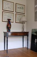 Antique Mahogany Bow fronted painted table Late Victorian (7 of 11) Antique Mahogany Bow fronted painted table Late Victorian (7 of 11)
