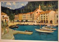 Italian lake scene oil painting by Godwin Bennett (5 of 8) Italian lake scene oil painting by Godwin Bennett (5 of 8)
