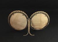 Victorian Brass Oval Double Easel Photo Frame. (4 of 4) Victorian Brass Oval Double Easel Photo Frame. (4 of 4)