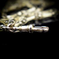 Antique Victorian 9ct 9K Gold Fancy Faceted Long Guard Muff Chain Necklace (8 of 9) Antique Victorian 9ct 9K Gold Fancy Faceted Long Guard Muff Chain Necklace (8 of 9)