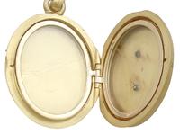Blue Enamel & 18ct Yellow Gold Locket - Antique Victorian (6 of 9) Blue Enamel & 18ct Yellow Gold Locket - Antique Victorian (6 of 9)