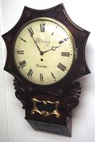 Rare Antique Drop Dial Wall Clock 8 Day Single Fusee Movement Signed J H Harvey Penzance (6 of 12) Rare Antique Drop Dial Wall Clock 8 Day Single Fusee Movement Signed J H Harvey Penzance (6 of 12)