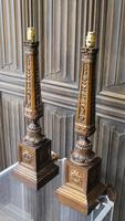 Pair of Carved Giltwood Lamps (7 of 7) Pair of Carved Giltwood Lamps (7 of 7)