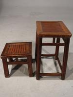 Pair of Similar Late 19th Century Chinese Hardwood Stools (5 of 5) Pair of Similar Late 19th Century Chinese Hardwood Stools (5 of 5)