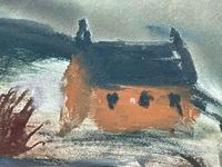 Scottish Mixed Media Painting Cottages in Ayrshire Signed Robert Sinclair Thomson 1915-1983 ARSA, RSW (6 of 27) Scottish Mixed Media Painting Cottages in Ayrshire Signed Robert Sinclair Thomson 1915-1983 ARSA, RSW (6 of 27)