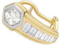2.17ct Diamond & 18ct Yellow Gold Earrings - Vintage c.1950 (2 of 9) 2.17ct Diamond & 18ct Yellow Gold Earrings - Vintage c.1950 (2 of 9)