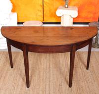 Georgian Demi Lune Console Table Mahogany Carved Hall Table (2 of 5) Georgian Demi Lune Console Table Mahogany Carved Hall Table (2 of 5)
