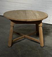 Round Bleached Oak Farmhouse Dining Table with Leaf (2 of 18) Round Bleached Oak Farmhouse Dining Table with Leaf (2 of 18)