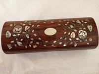19th Century Rosewood & Mother of Pearl Pin Box (5 of 5) 19th Century Rosewood & Mother of Pearl Pin Box (5 of 5)