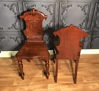 Pair of Victorian Mahogany Hall Chairs 318 (4 of 14) Pair of Victorian Mahogany Hall Chairs 318 (4 of 14)