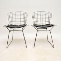 Pair of Vintage Wire Chairs by Harry Bertoia (2 of 10) Pair of Vintage Wire Chairs by Harry Bertoia (2 of 10)