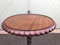 Antique Oak Tripod Wine Table (5 of 6) Antique Oak Tripod Wine Table (5 of 6)