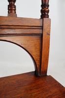 Late Victorian Oak Hall Chair (12 of 13) Late Victorian Oak Hall Chair (12 of 13)