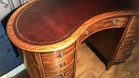 Edwardian Inlaid Mahogany Kidney Shaped Desk (8 of 21) Edwardian Inlaid Mahogany Kidney Shaped Desk (8 of 21)
