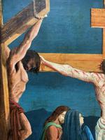 Superb 19th Century Old Master Biblical Christ Oil Portrait Painting - Gothic Oak Frame (10 of 17) Superb 19th Century Old Master Biblical Christ Oil Portrait Painting - Gothic Oak Frame (10 of 17)