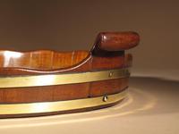 Very Decorative & Useful Original Oval Mahogany Coopered Tray (2 of 9) Very Decorative & Useful Original Oval Mahogany Coopered Tray (2 of 9)