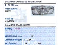 3.51ct Diamond & Pearl, Platinum Brooch - Art Deco c.1930 (8 of 9) 3.51ct Diamond & Pearl, Platinum Brooch - Art Deco c.1930 (8 of 9)