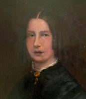 Original 19th Century British Primitive School Oil Portrait Painting of a Lady (5 of 8) Original 19th Century British Primitive School Oil Portrait Painting of a Lady (5 of 8)