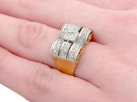 0.33ct Diamond & 18ct Yellow Gold Dress Ring - Art Deco - Vintage c.1940 (8 of 9) 0.33ct Diamond & 18ct Yellow Gold Dress Ring - Art Deco - Vintage c.1940 (8 of 9)